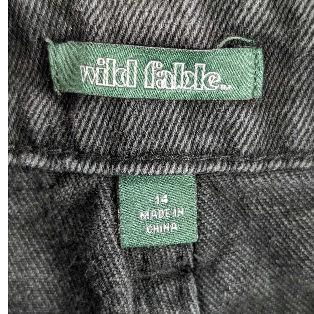 Wild Fable Womens shorts Black Wash Size 14 Cotton High Waist 32 Cotton Target